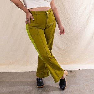 Big Bud Press Cavalry Western Pant Olive Green Size Small Side Stripe